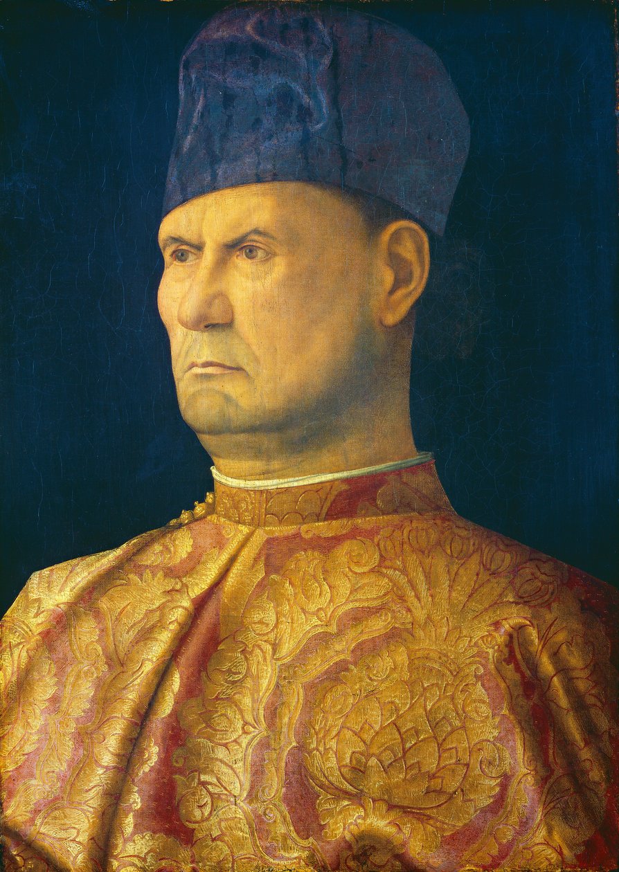 Giovanni Emo, c.1475/1480 (öljy paneelille siirretty paneeliin kiinnitetylle kankaalle) tekijältä Giovanni (attr.to) Bellini