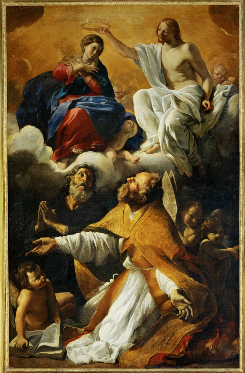 Neitsyt Marian kruunajaiset Saint Augustinin ja Saint Guillaume d