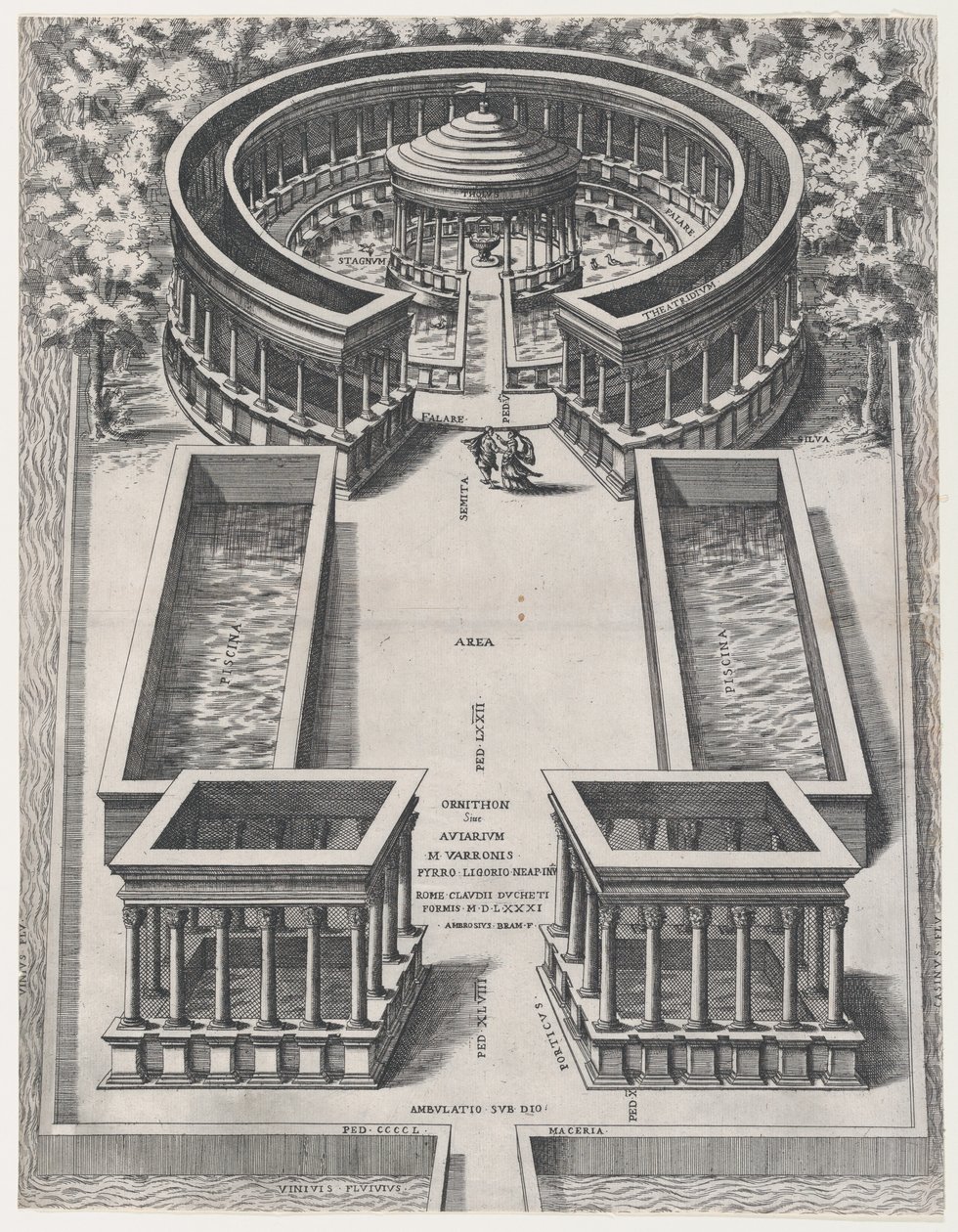 Rooman loiston peili: Ornithon Sive Aviarum, 1581, 1581. tekijältä Giovanni Ambrogio Brambilla
