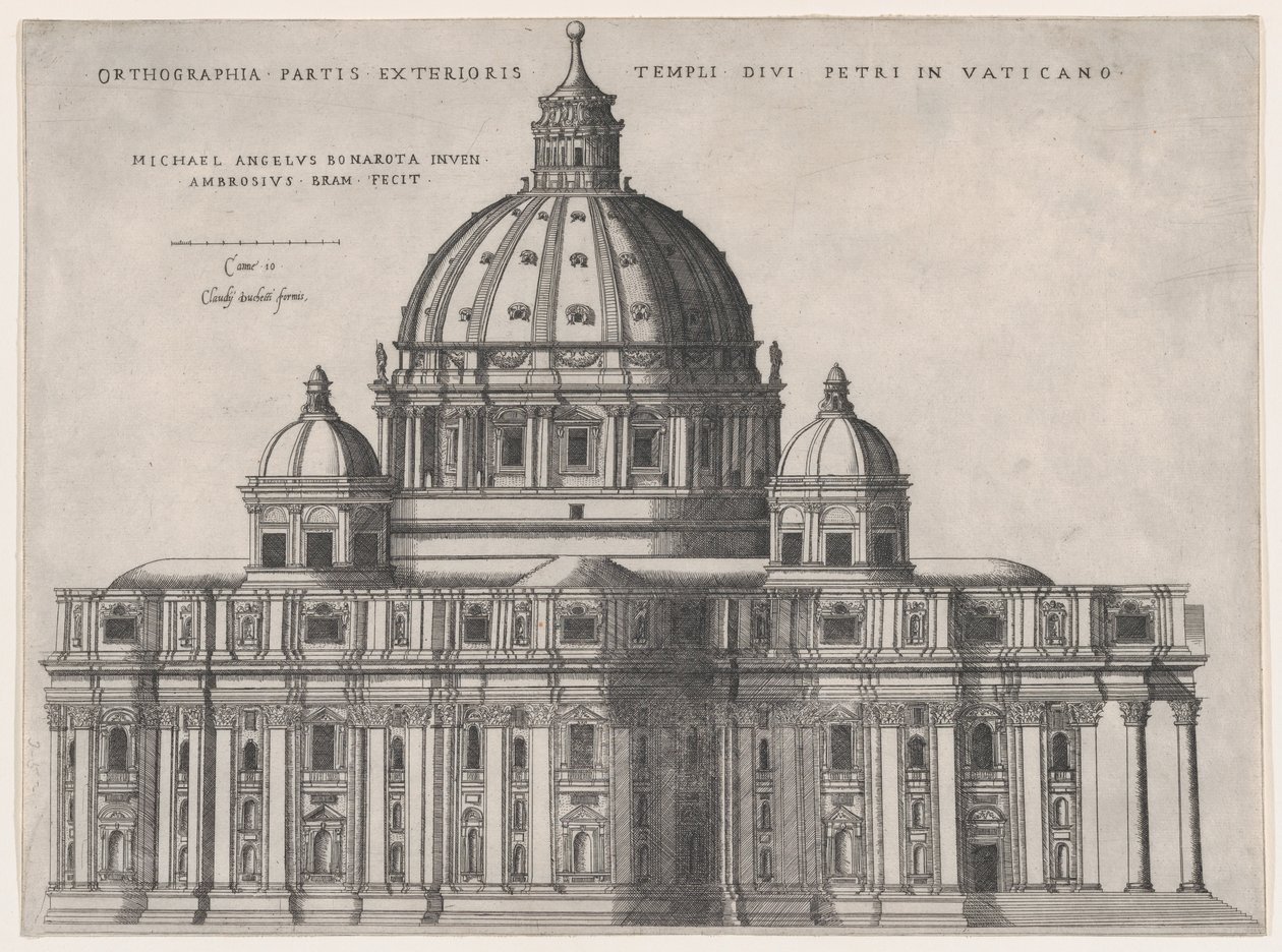 Rooman loiston peili: St. Pietarin 1500-luku, 1500-luku. tekijältä Giovanni Ambrogio Brambilla