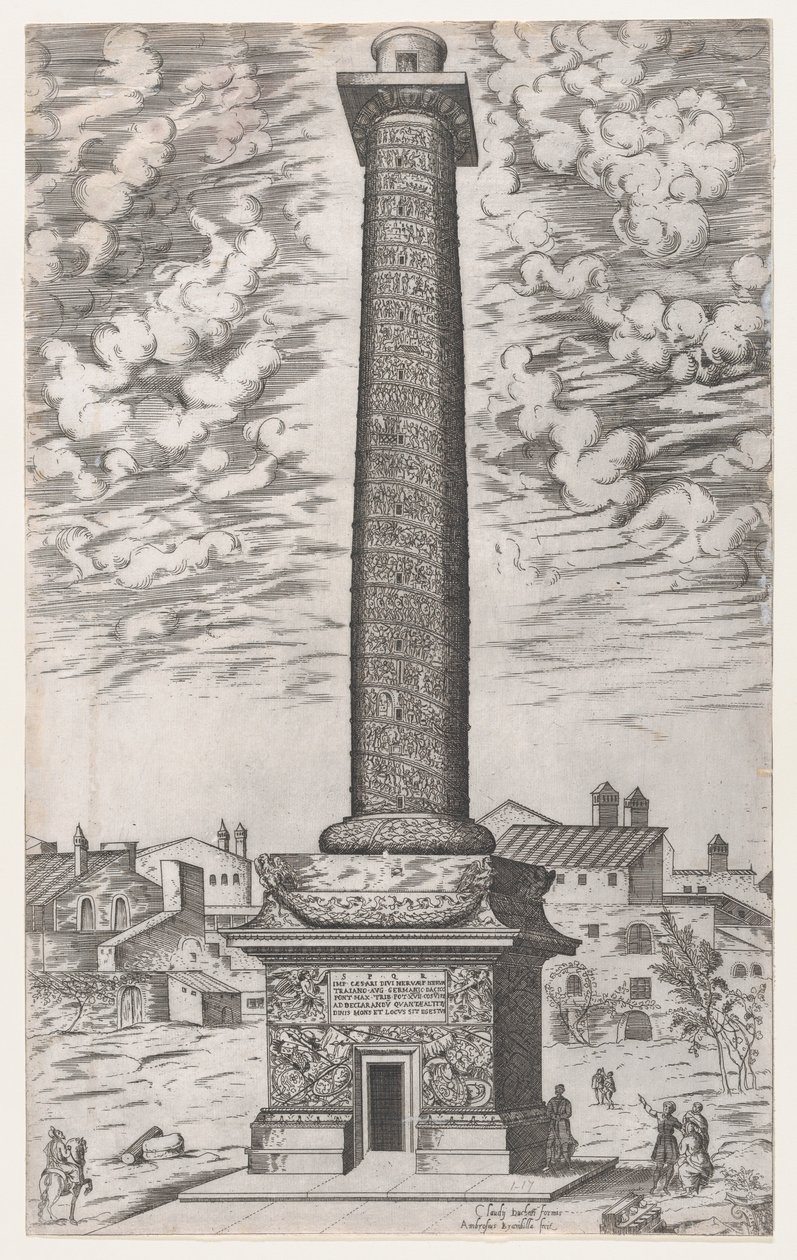 Rooman loiston peili: Trajanuksen pylväs, 1581-86, 1581-86. tekijältä Giovanni Ambrogio Brambilla