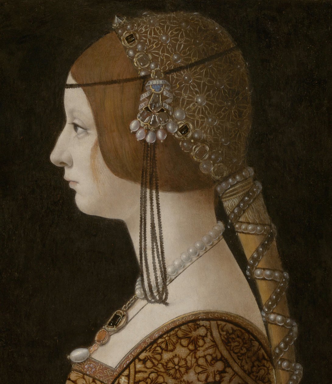 Blanca Maria Sforza tekijältä Giovanni Ambrogio de Predis