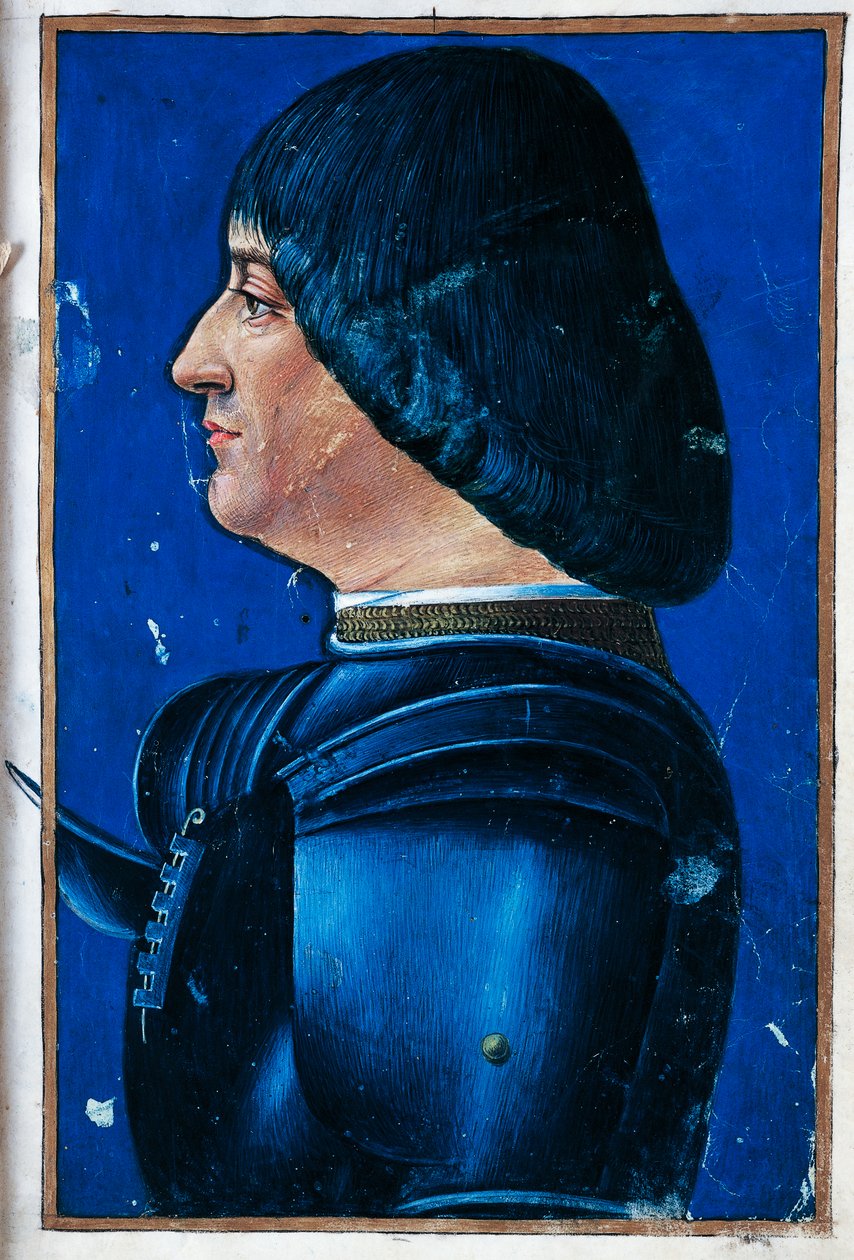 Muotokuva Ludovico Maria Sforzasta, Morosta (Vigevano tekijältä Giovanni Ambrogio de Predis