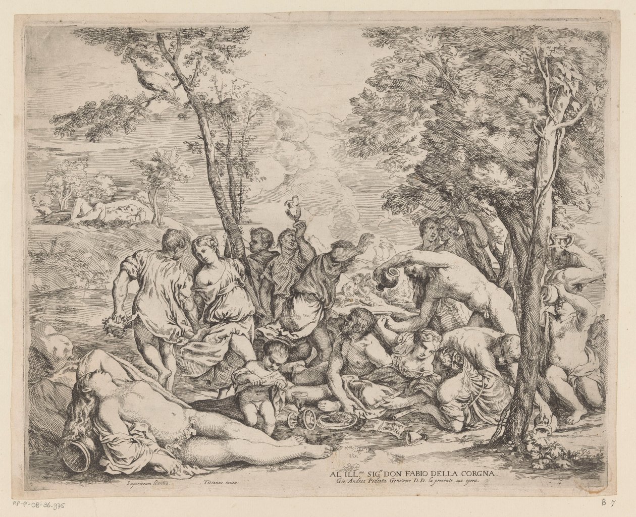 Bacchanal Androsissa tekijältä Giovanni Andrea Podesta