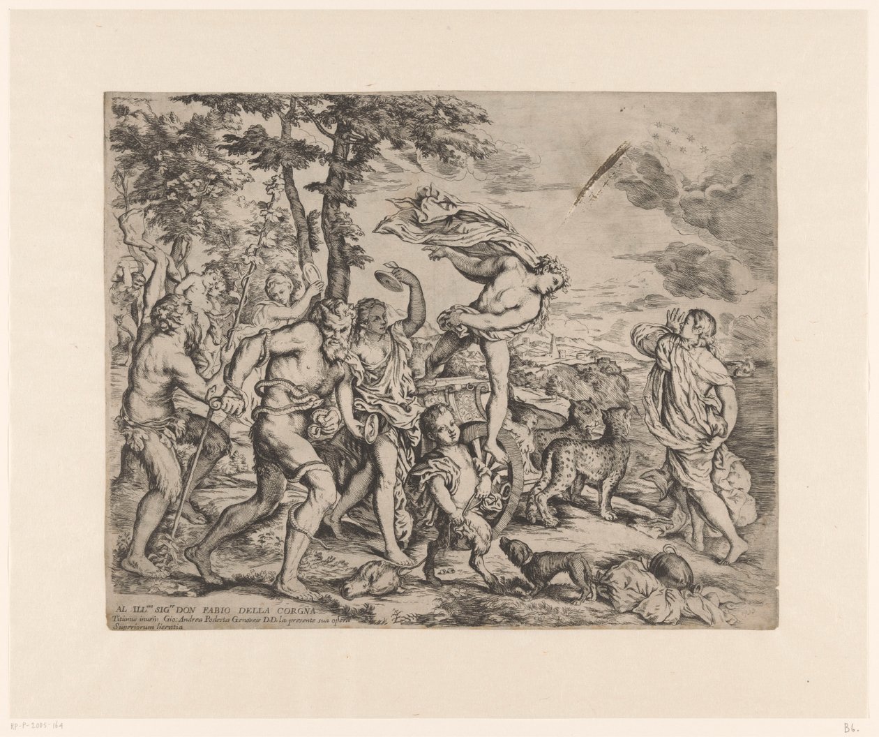 Bacchus tapaa Ariadnen Naxoksella tekijältä Giovanni Andrea Podesta