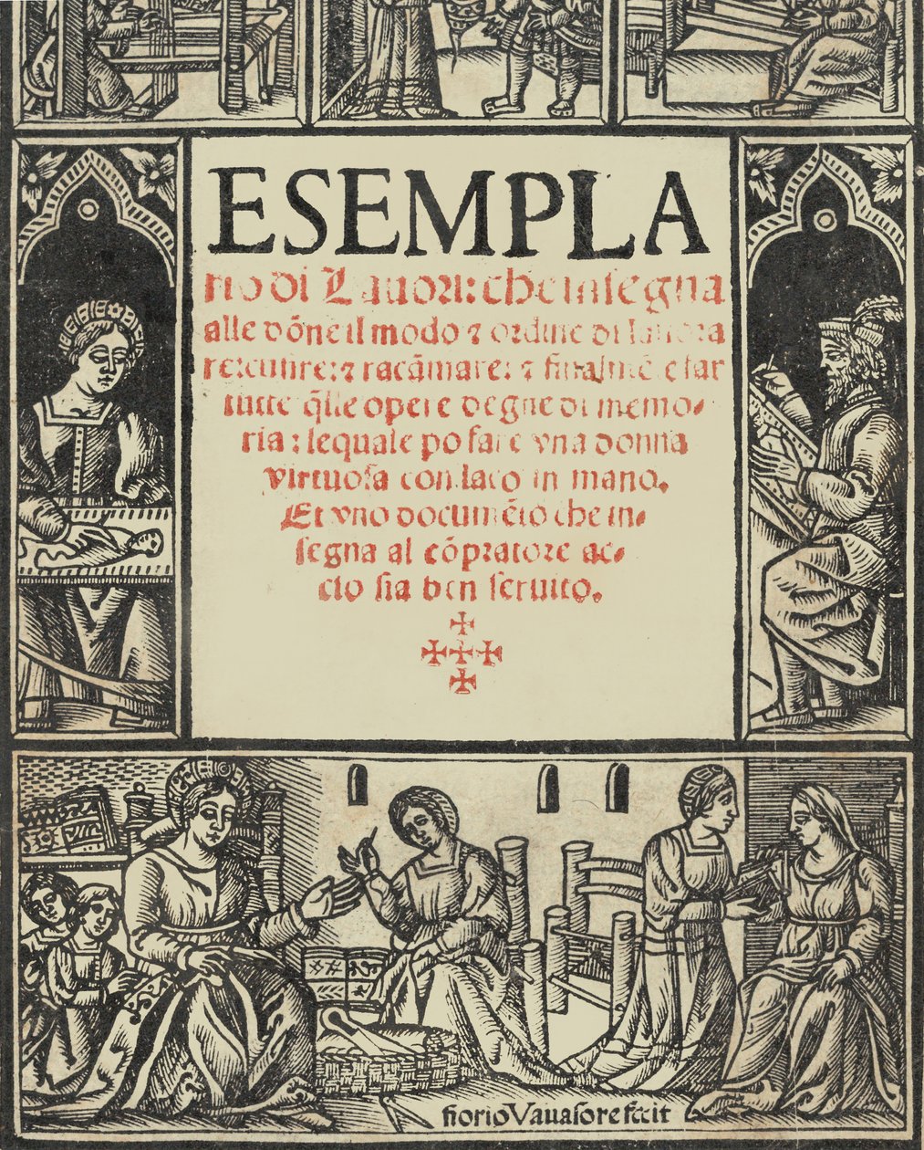 Malli Lauoresta ..., otsikkosivu recto, 1.8.1532 tekijältä Giovanni Andrea Vavassore