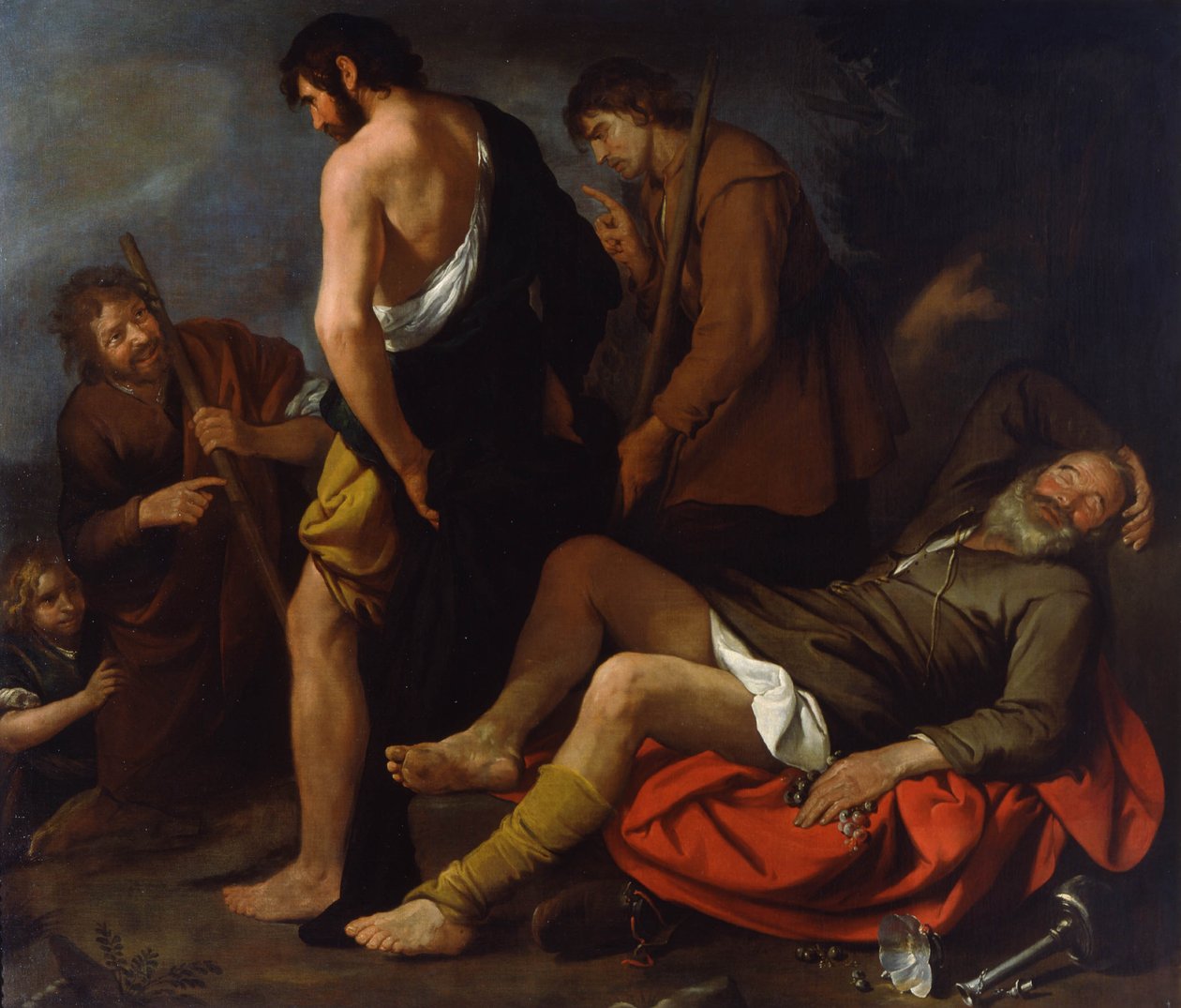 Nooan juoppo, 1630-1640 tekijältä Giovanni Andrea de Ferrari