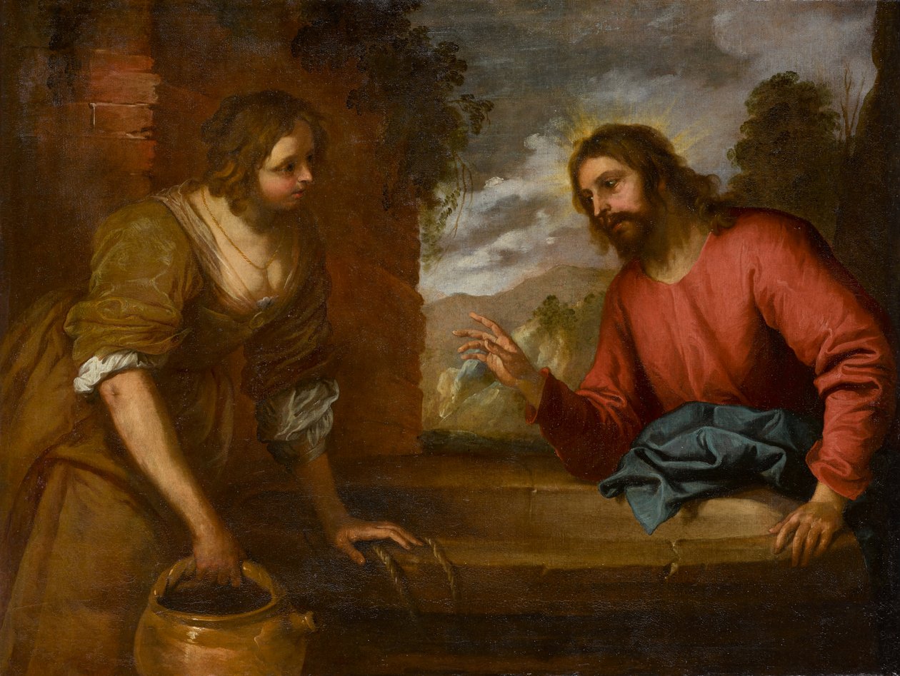 Kristus ja Samarialainen nainen, noin 1635 (öljy kankaalle) tekijältä Giovanni Andrea di Ferrari