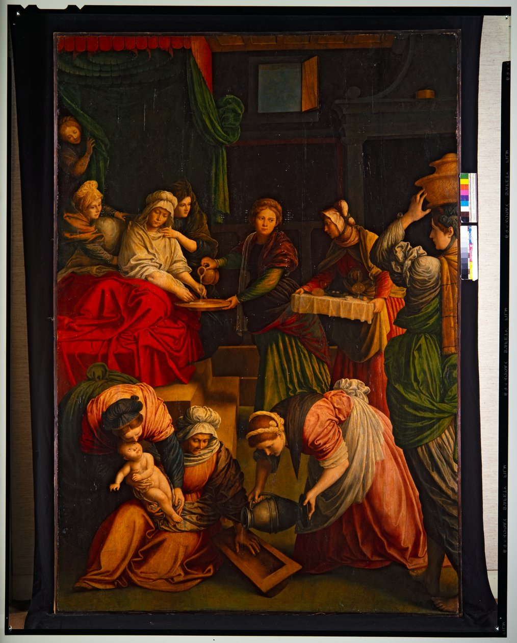 Kristus 100 Marian talossa tekijältä Giovanni Andrea di Ferrari