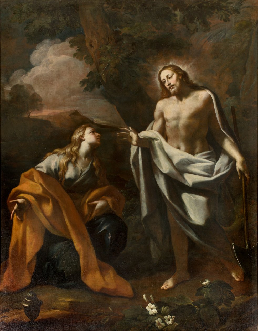 SS-sakramentin kappeli, ensimmäinen jänne pohjoispuolella, Noli me tangere, Giovanni Angelo Borroni, Kristuksen ilmestyminen Magdalenalle tekijältä Giovanni Angelo Borroni