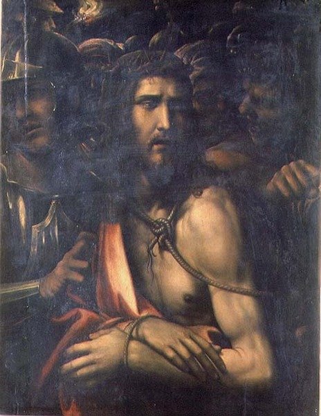 Kristus piinaajiensa keskellä, n. 1525-1550 (paneeli) tekijältä Giovanni Antonio Bazzi Sodoma