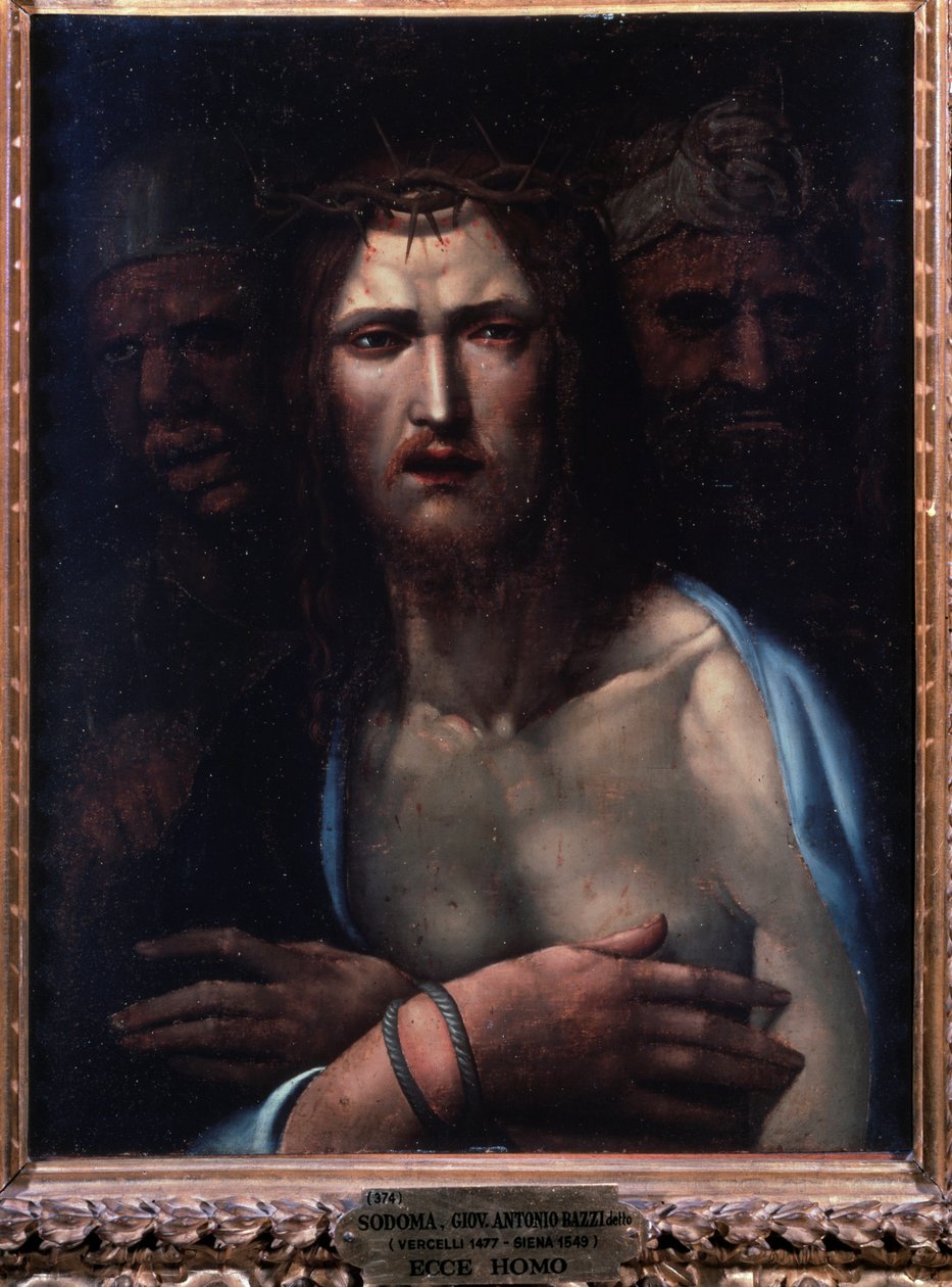 Ecce homo - öljy puulle tekijältä Giovanni Antonio Bazzi Sodoma