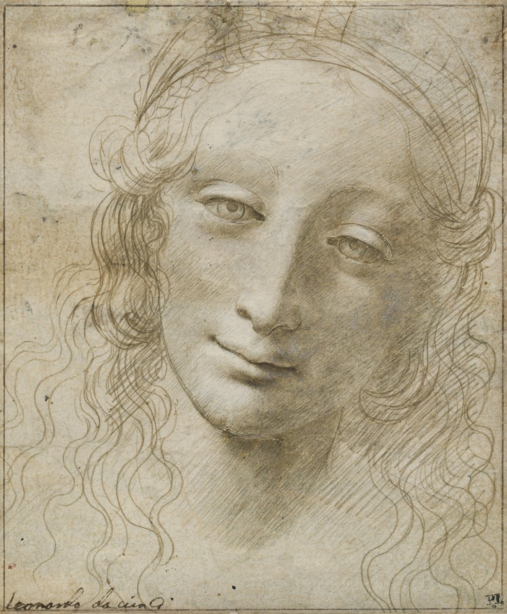 Naisen pää tekijältä Giovanni Antonio Boltraffio