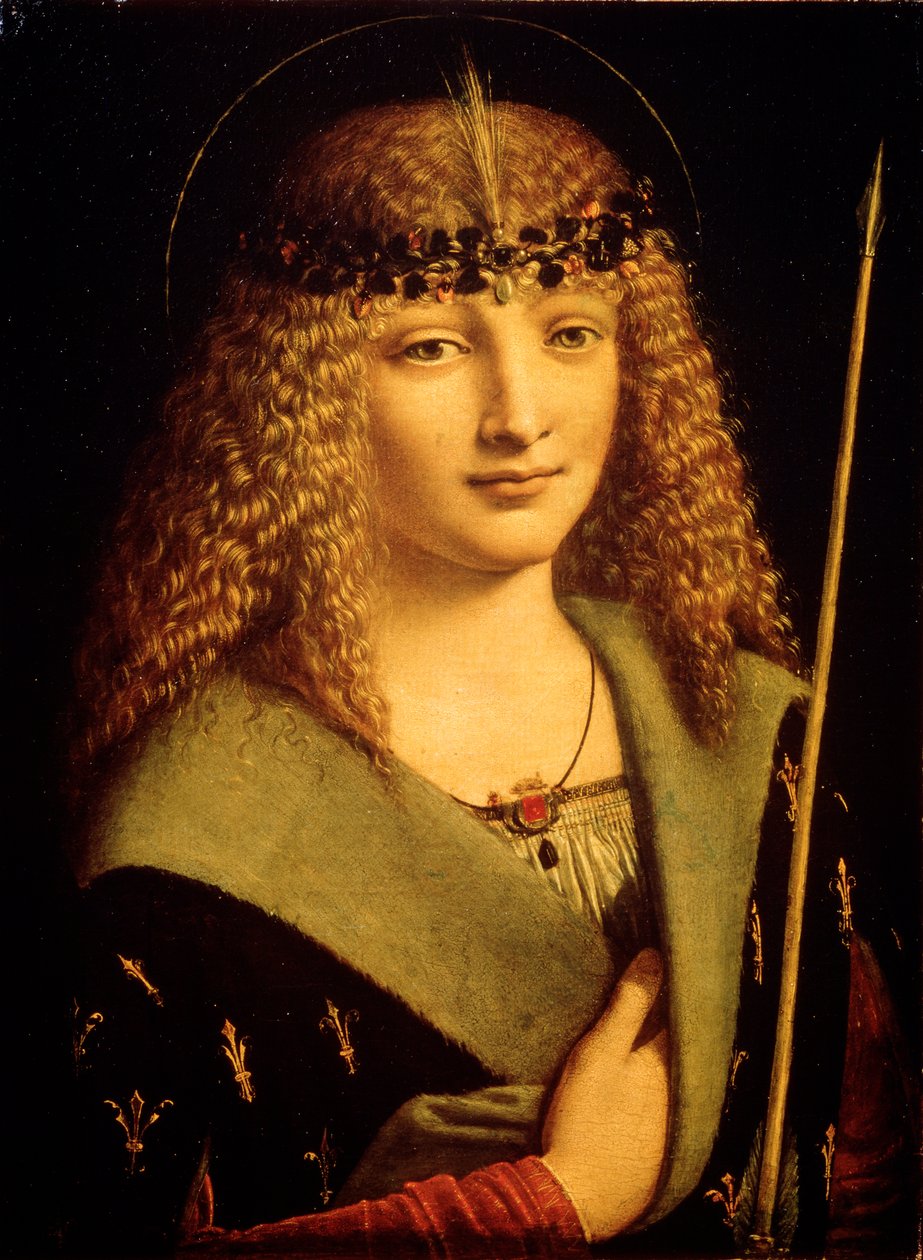 Nuoren muotokuva Pyhänä Sebastianina, c1500 tekijältä Giovanni Antonio Boltraffio