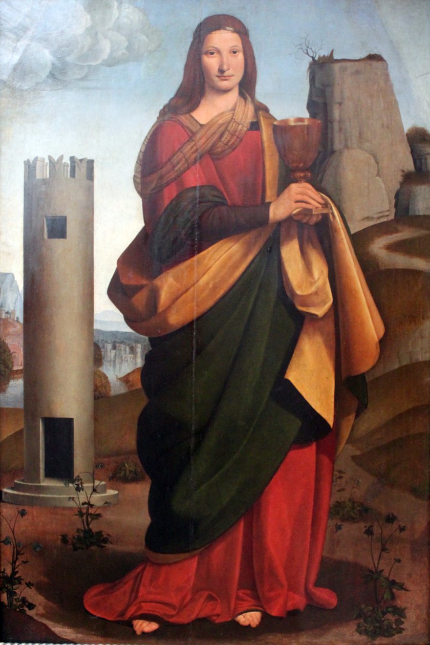 St Barbara tekijältä Giovanni Antonio Boltraffio