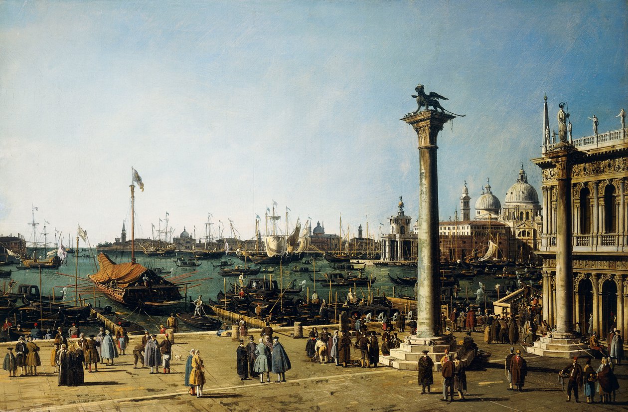 Bacino di S. Marco, Venetsia, Piazzettalta, tekijältä Giovanni Antonio Canal