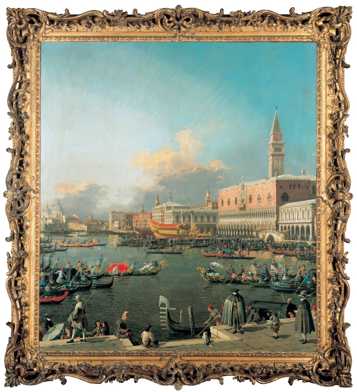 Bucintoro Molossa, Venetsiassa, helatorstaina tekijältä Giovanni Antonio Canal
