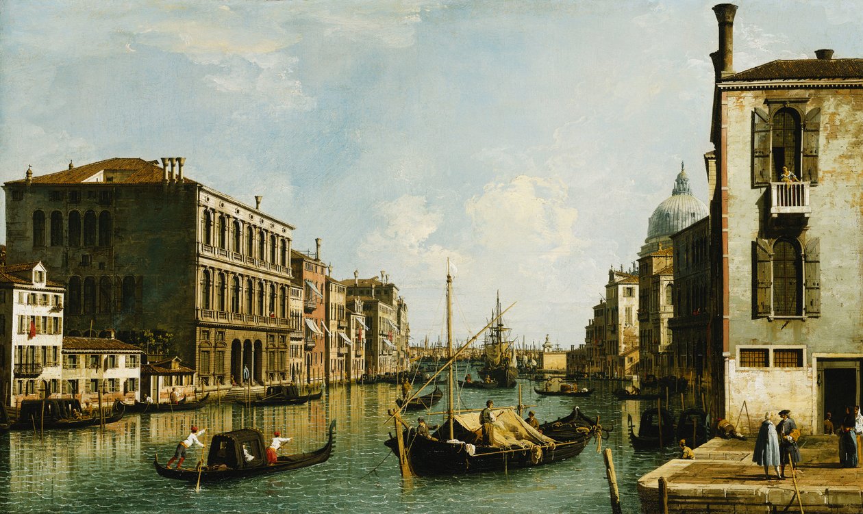 Grand Canal, Venetsia, katsot itään Campo S. Violta, tekijältä Giovanni Antonio Canal
