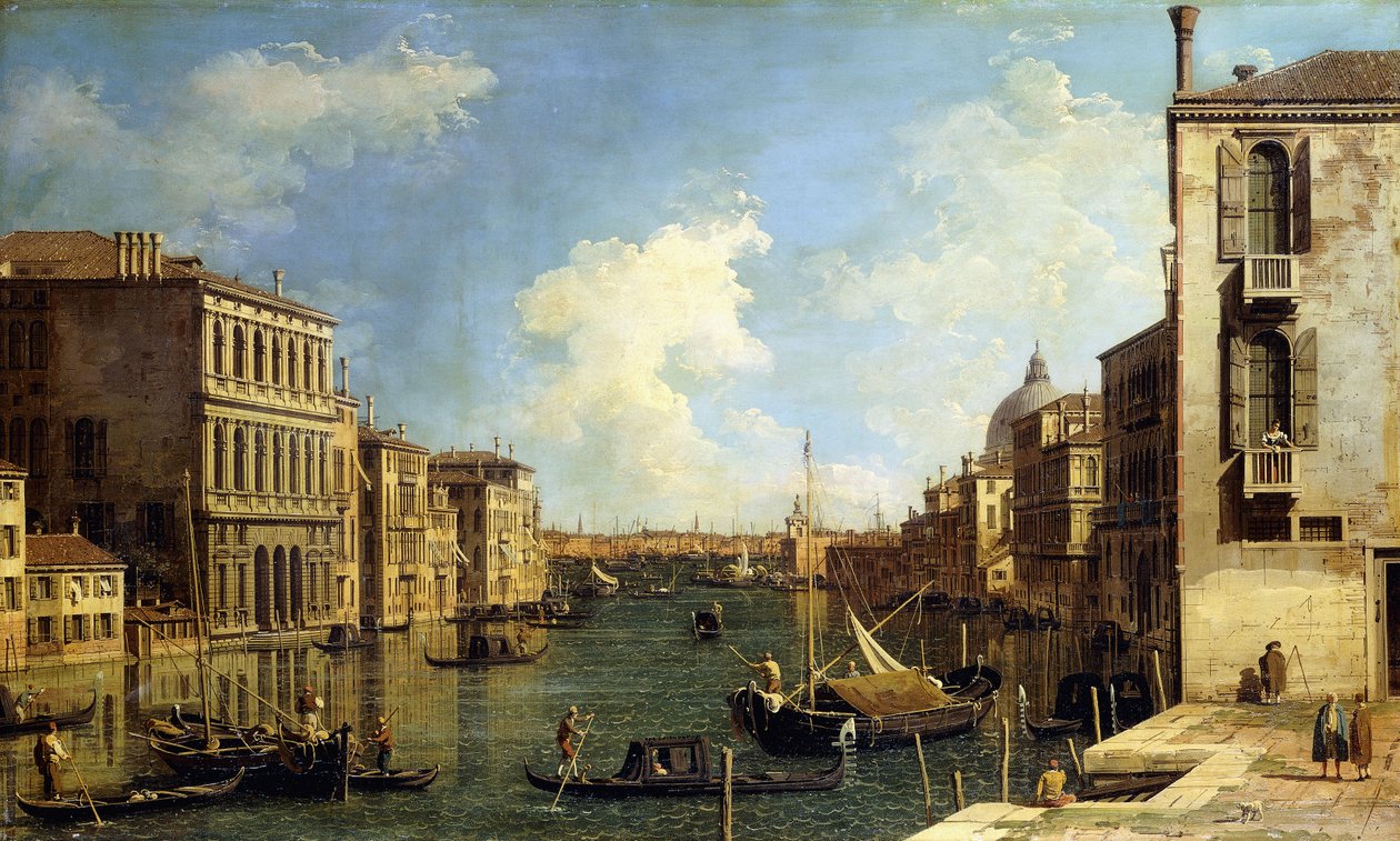 Grand Canal, Venetsia, katsot itään Campo di San Violta, tekijältä Giovanni Antonio Canal