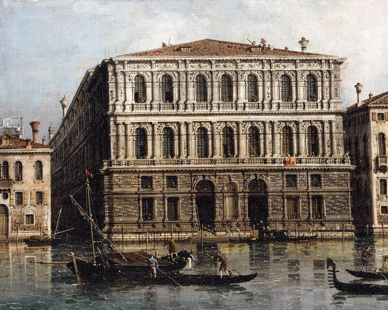 Palazzo Pesaro Grand Canalilta, Venetsia, tekijältä Giovanni Antonio Canal
