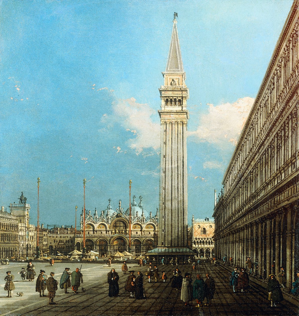 Piazzetta, Venetsia, Bacino di S. Marco ja Isola di S. Giorgio Magiore, tekijältä Giovanni Antonio Canal