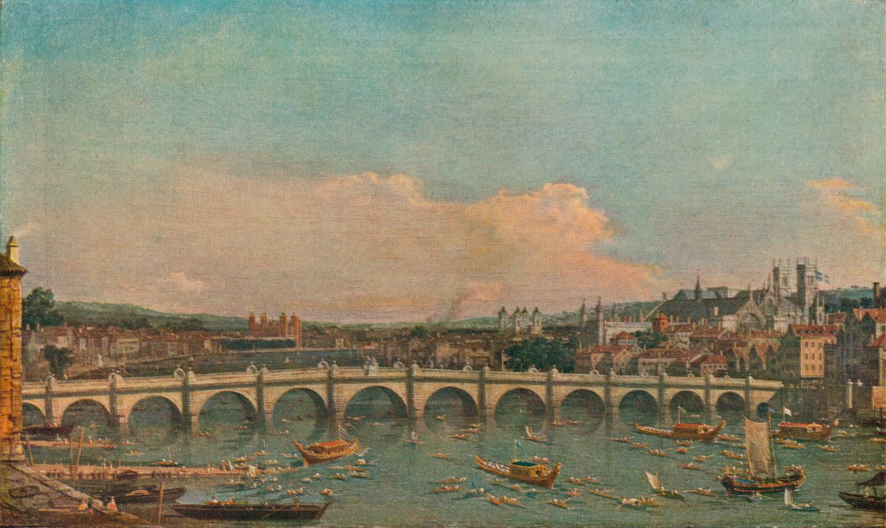 Westminster Bridge, c1746 tekijältä Giovanni Antonio Canal
