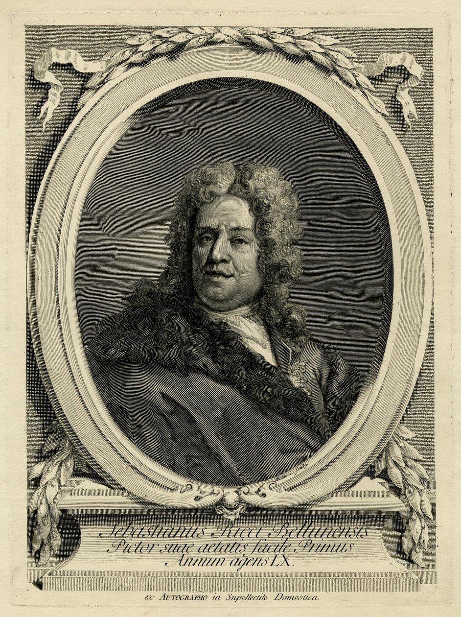 (Giovanni) Antonio Faldoni - Sebastianus Ricci Bellunensis, 1868,0808.2521, 1720-1770 (noin) tekijältä Giovanni Antonio Faldoni