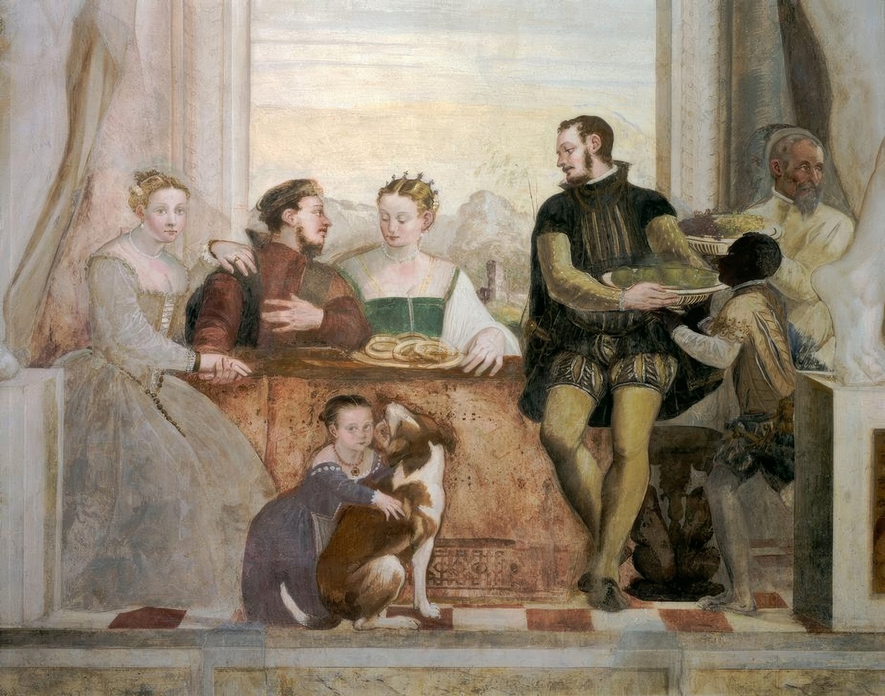 Caldogno, Villa, Das Bankett / Fasolo tekijältä Giovanni Antonio Fasolo