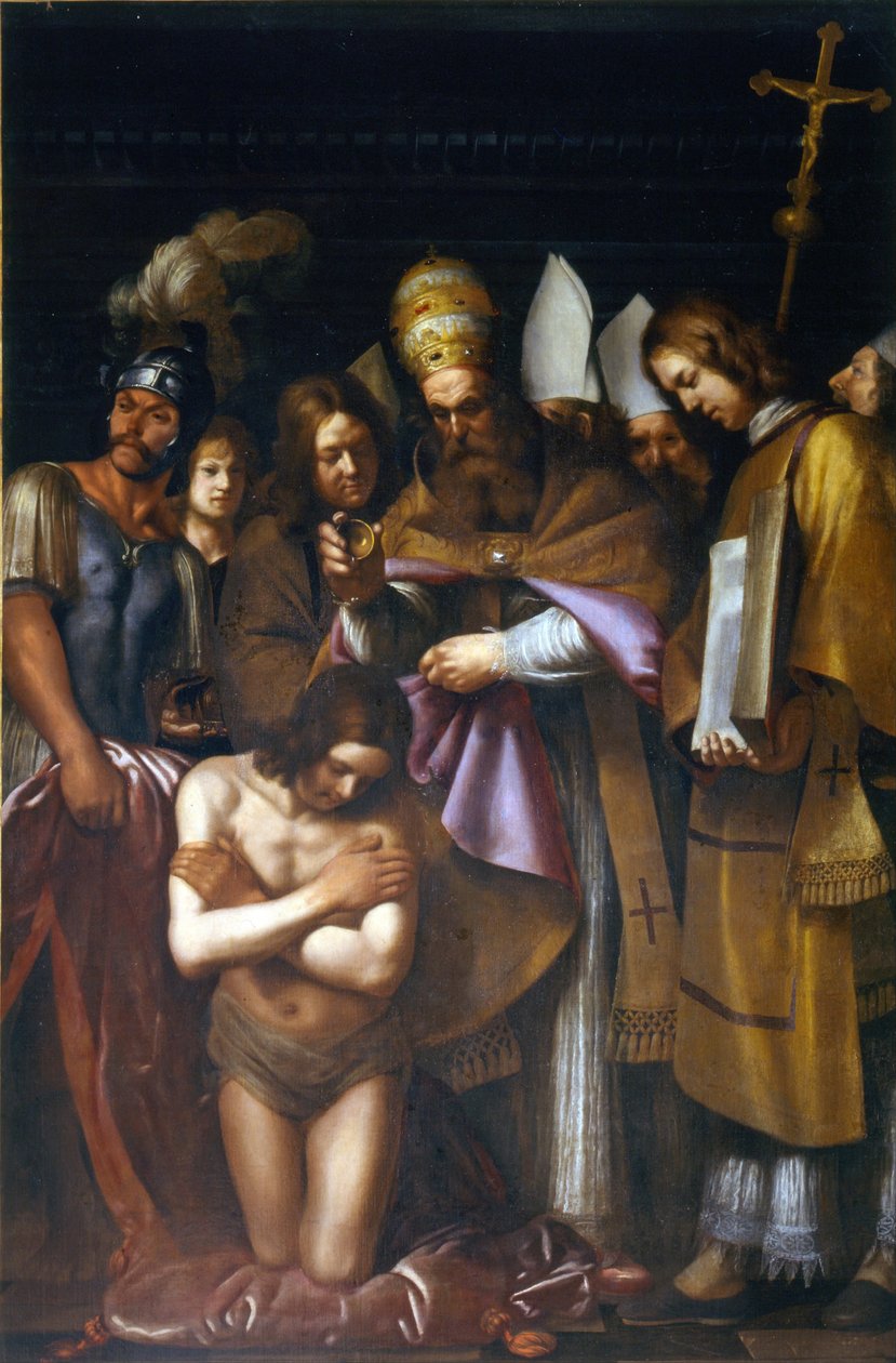 Konstantinuksen kaste, 1600-luvun ensimmäinen kolmannes. tekijältä Giovanni Antonio Galli