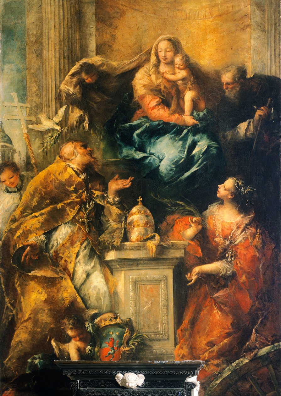 Ferrin alttaritaulu n. 1755 (öljy kankaalle) tekijältä Giovanni Antonio Guardi