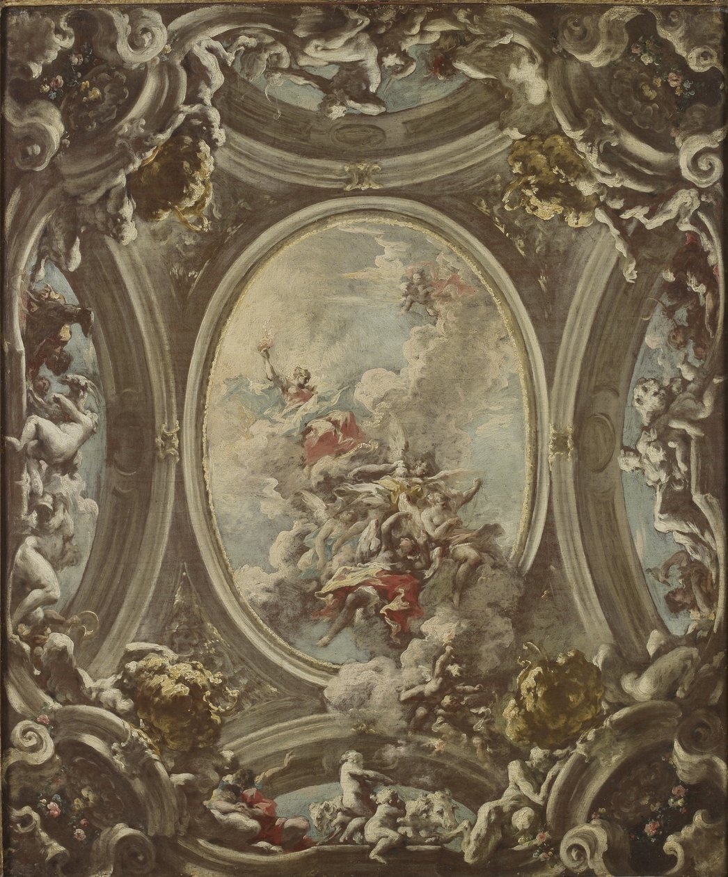 Aamunkoiton allegoria, 1736-37 tekijältä Giovanni Antonio Pellegrini