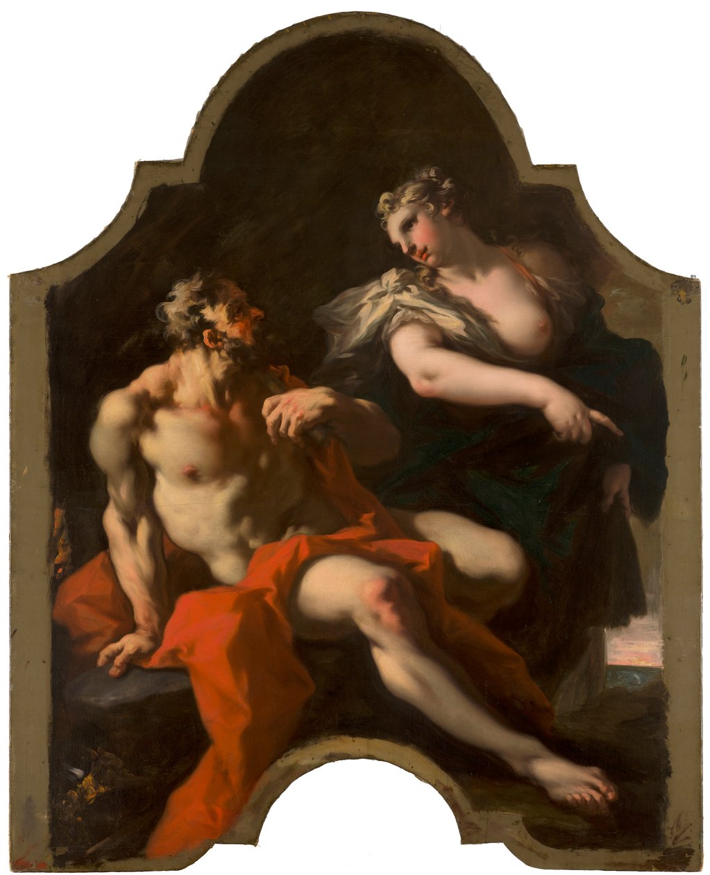 Mytologinen tai allegorinen esitys tekijältä Giovanni Antonio Pellegrini