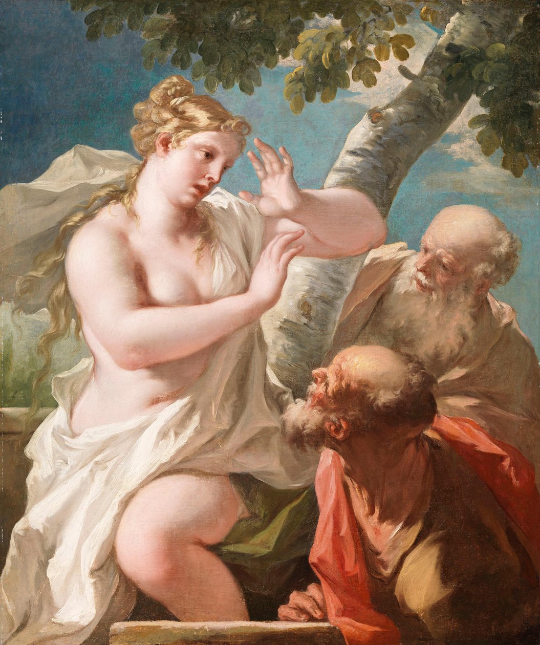 Susanna ja vanhimmat tekijältä Giovanni Antonio Pellegrini