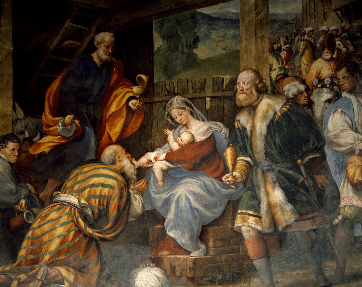 Maagien palvonta tekijältä Giovanni Antonio Pordenone