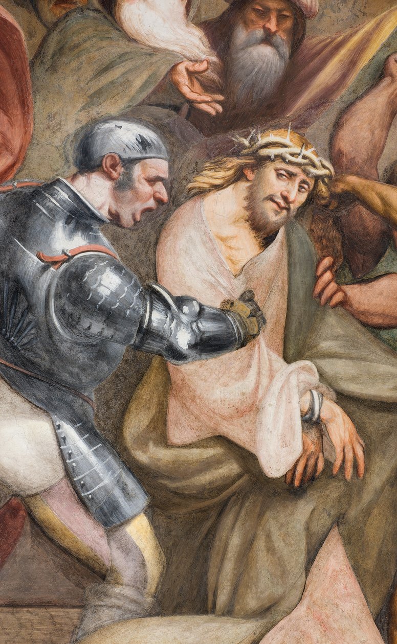 Keski-Aave, kolmas jänneväli etelään, kiipeä Golgatalle, Il Pordenone tekijältä Giovanni Antonio Pordenone
