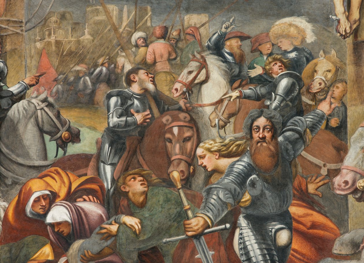 Counterfaccata, IL Pordenone, Ristiinnaulitseminen 1520-21, Yksityiskohta tekijältä Giovanni Antonio Pordenone