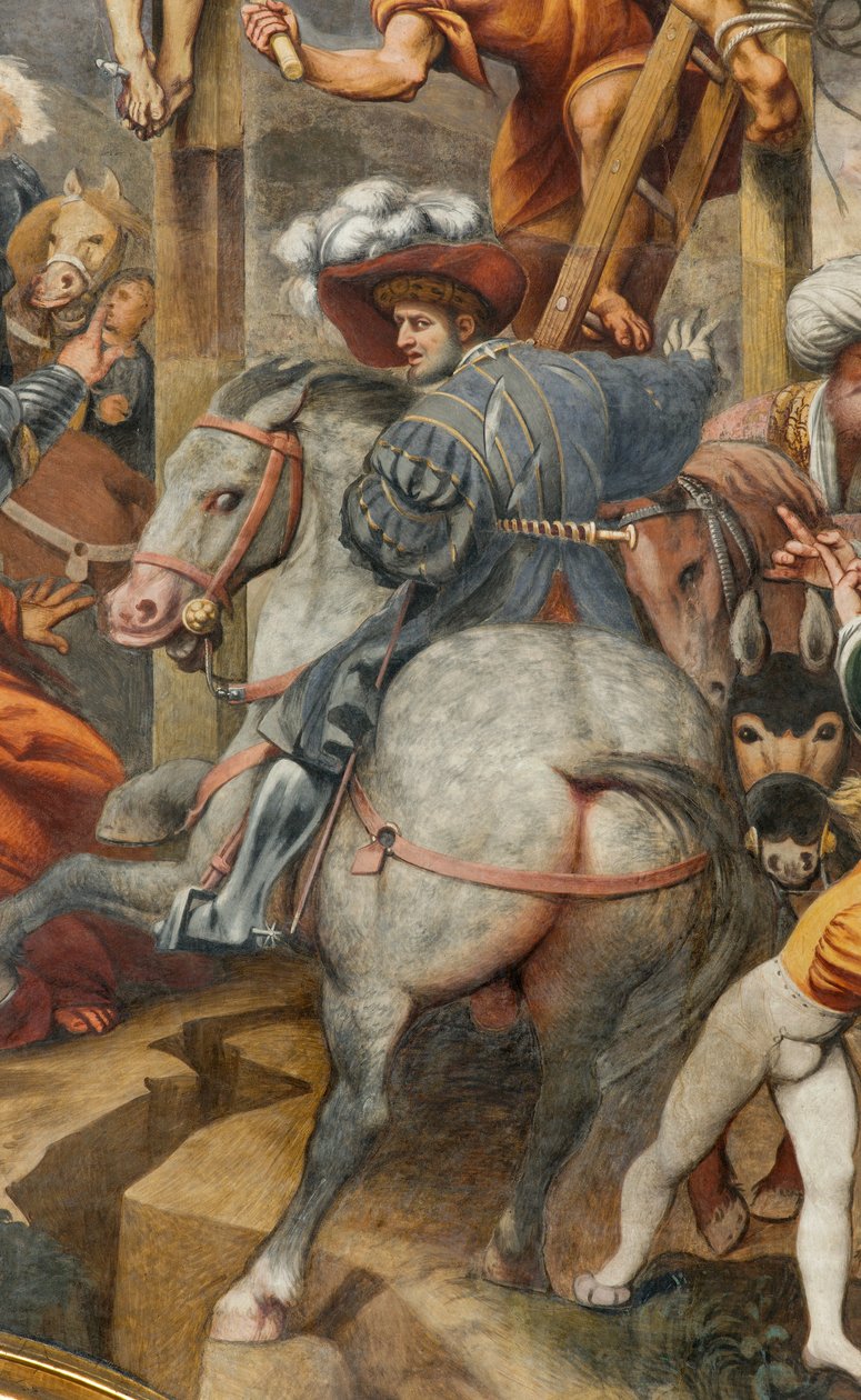 Counterfaccata, IL Pordenone, Ristiinnaulitseminen 1520-21, Yksityiskohta tekijältä Giovanni Antonio Pordenone