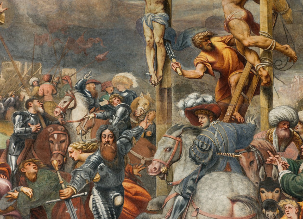 Counterfaccata, IL Pordenone, Ristiinnaulitseminen 1520-21, Yksityiskohta tekijältä Giovanni Antonio Pordenone