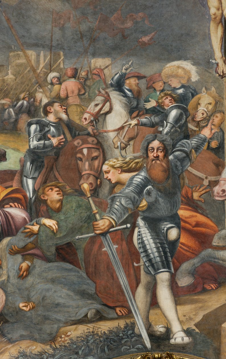 Counterfaccata, IL Pordenone, Ristiinnaulitseminen 1520-21, Yksityiskohta tekijältä Giovanni Antonio Pordenone