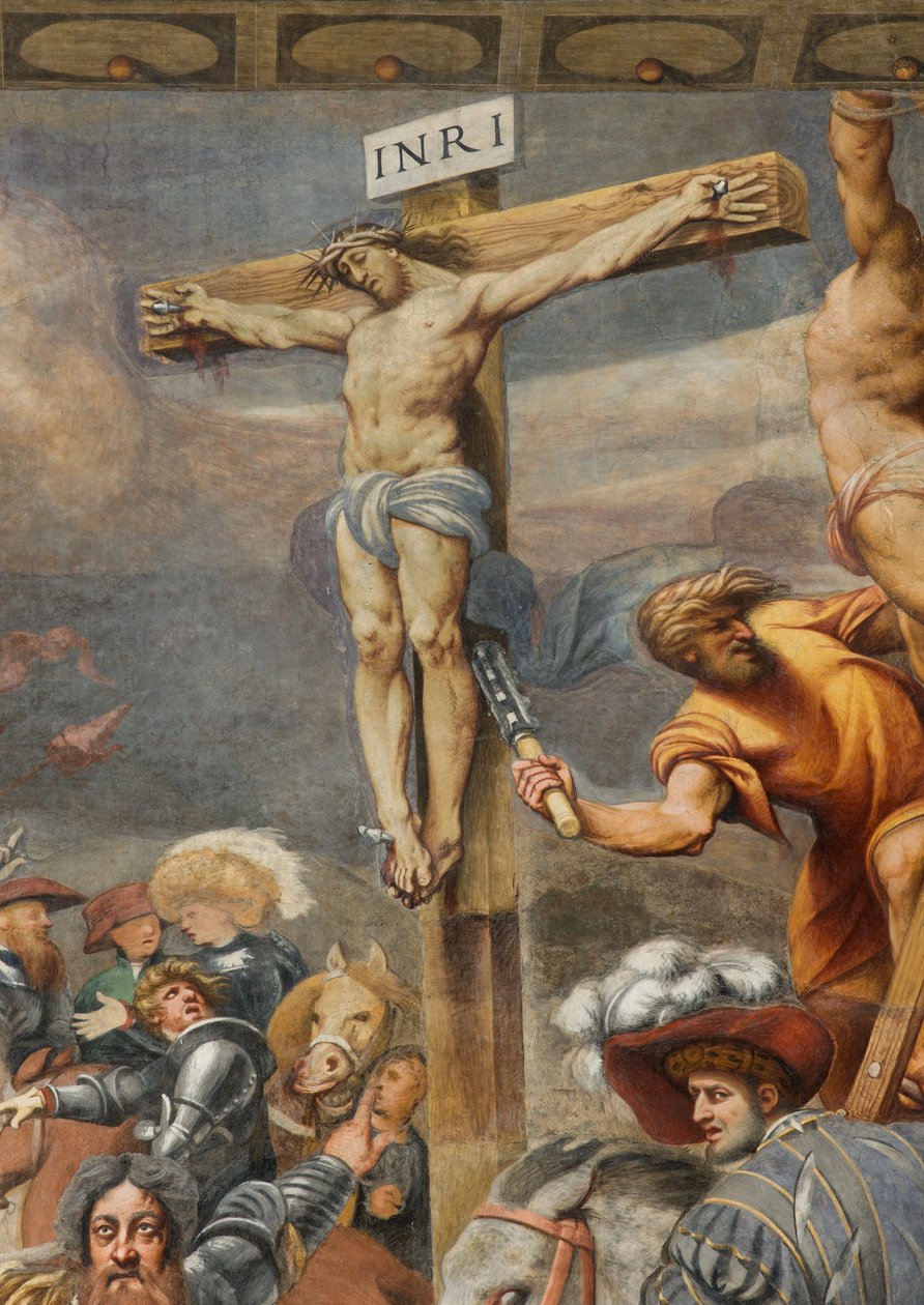 Counterfaccata, IL Pordenone, Ristiinnaulitseminen 1520-21, Yksityiskohta tekijältä Giovanni Antonio Pordenone