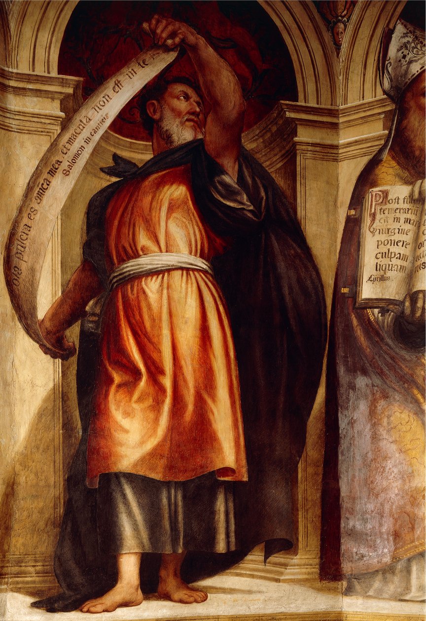 Solomon, Marian ilmestyksen kirkko, Pyhän Annan kappeli, Cortemaggiore, Italia tekijältä Giovanni Antonio Pordenone