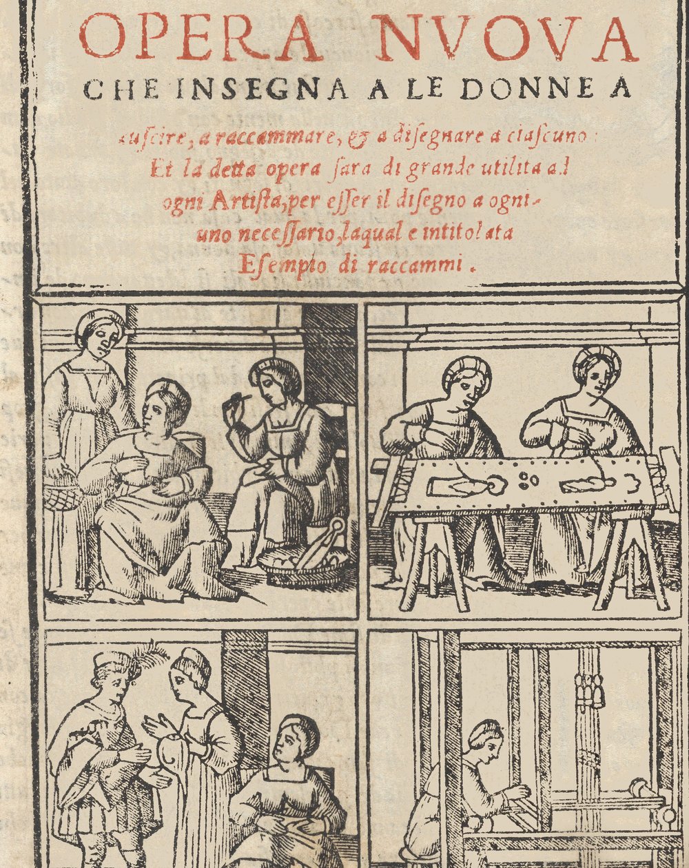 Esimerkki recammista, 1530. tekijältä Giovanni Antonio Tagliente