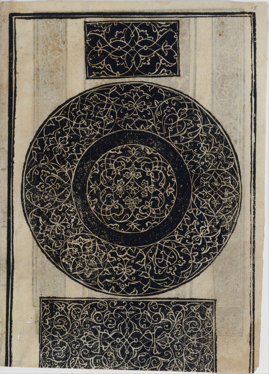 Esimerkki recammista, sivu 15 recto, 1530. tekijältä Giovanni Antonio Tagliente