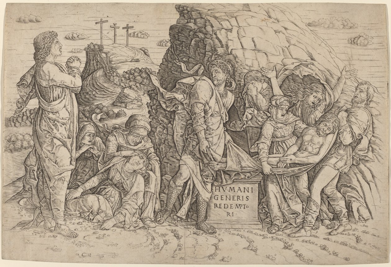 Hautaus tekijältä Giovanni Antonio da Brescia, after Andrea Mantegna