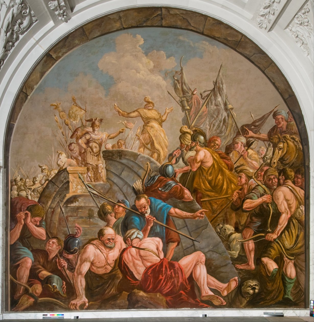 Rauhanneuvottelut Claudius Civilisin ja Quintus Petillis Cerialisin välillä tekijältä Giovanni Antonio de Groot