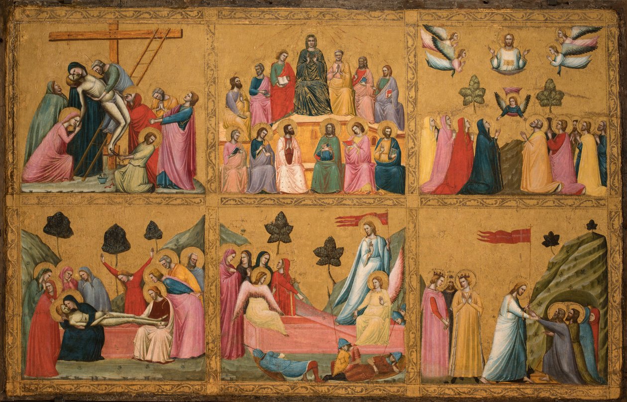 Italian: Storie della Passione di Cristo Episodes of the Passion of Christ (Kristuksen kärsimyksen jaksot). tekijältä Giovanni Baronzio
