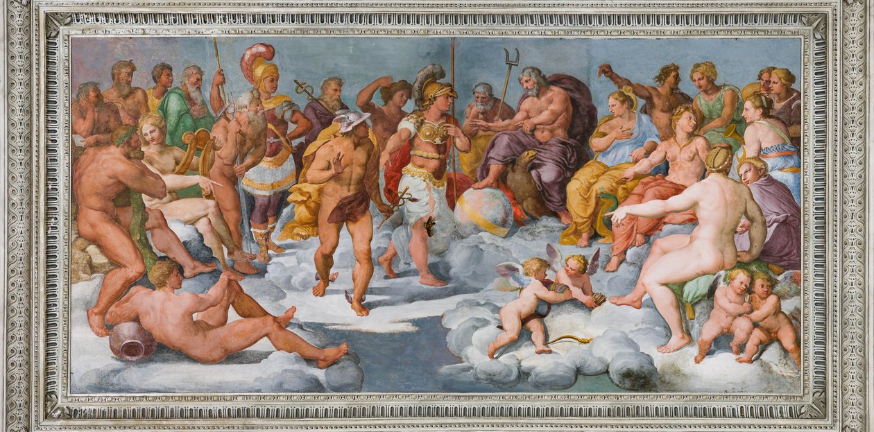The Assembly of Gods, n. 1560 (fresko) tekijältä Giovanni Battista Castello