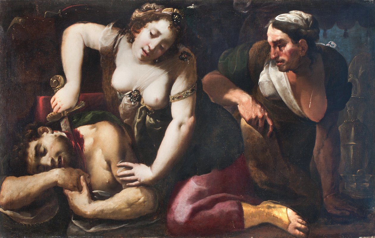 Judith mestaa Holofernesin pään tekijältä Giovanni Battista (1567 1633) Crespi