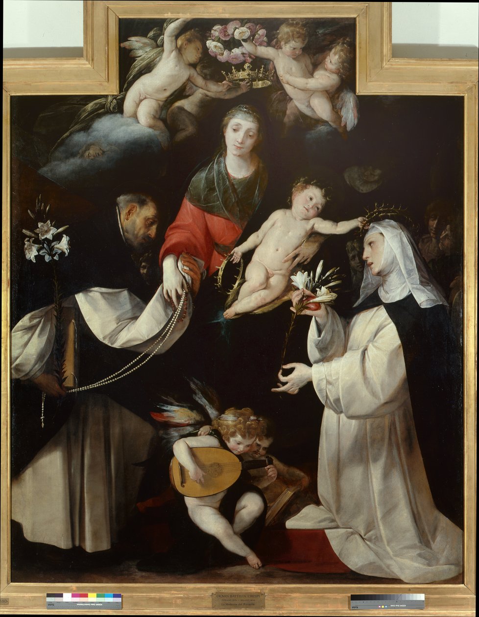 Ruusukon Madonna tekijältä Giovanni Battista  Crespi