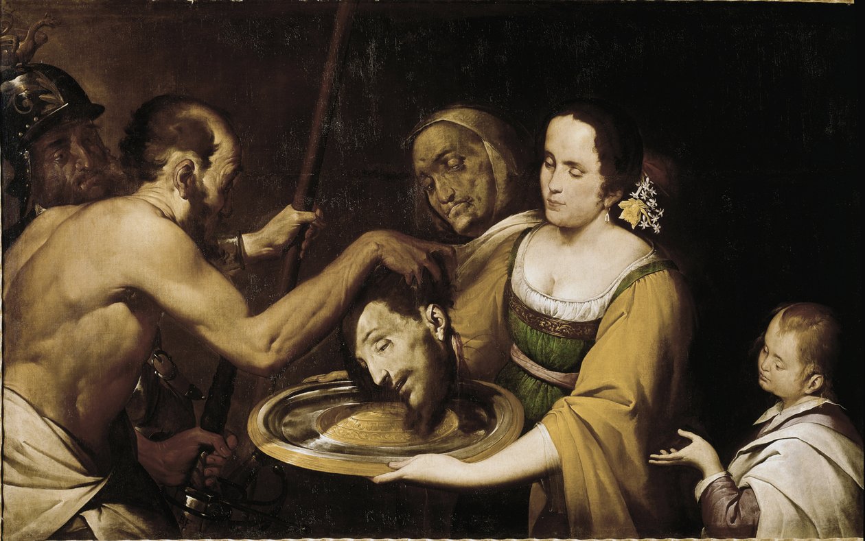 Salome Pyhän Johannes Kastajan pään kanssa (öljy kankaalle tekijältä Giovanni Battista  Crespi